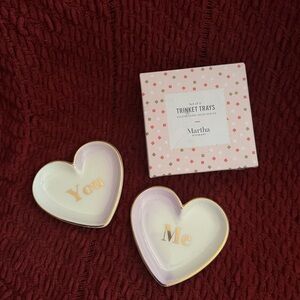 Martha Stewart Heart Trinket Trays